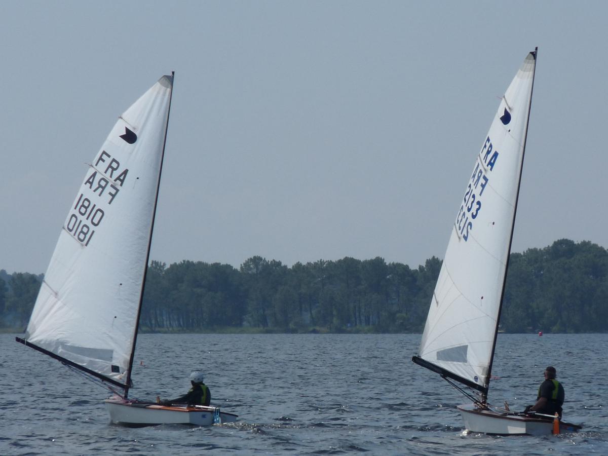 Jean-Claude et Erik avec son nouveau grÃ©ement.
